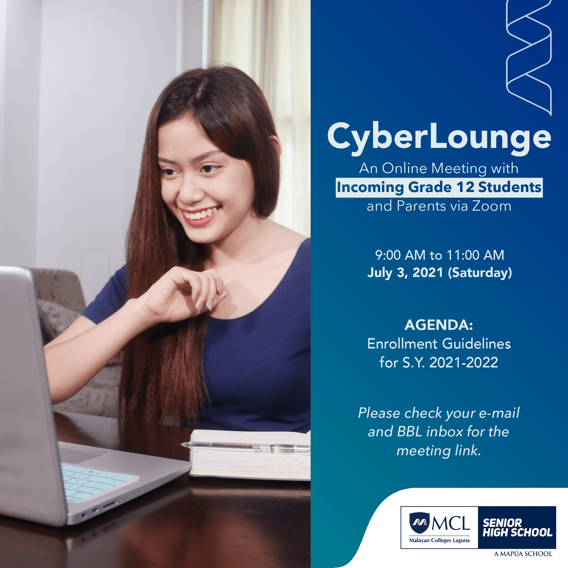 MCL-SHS to hold CyberLounge for incoming Gr. 12 Students and Parents ...