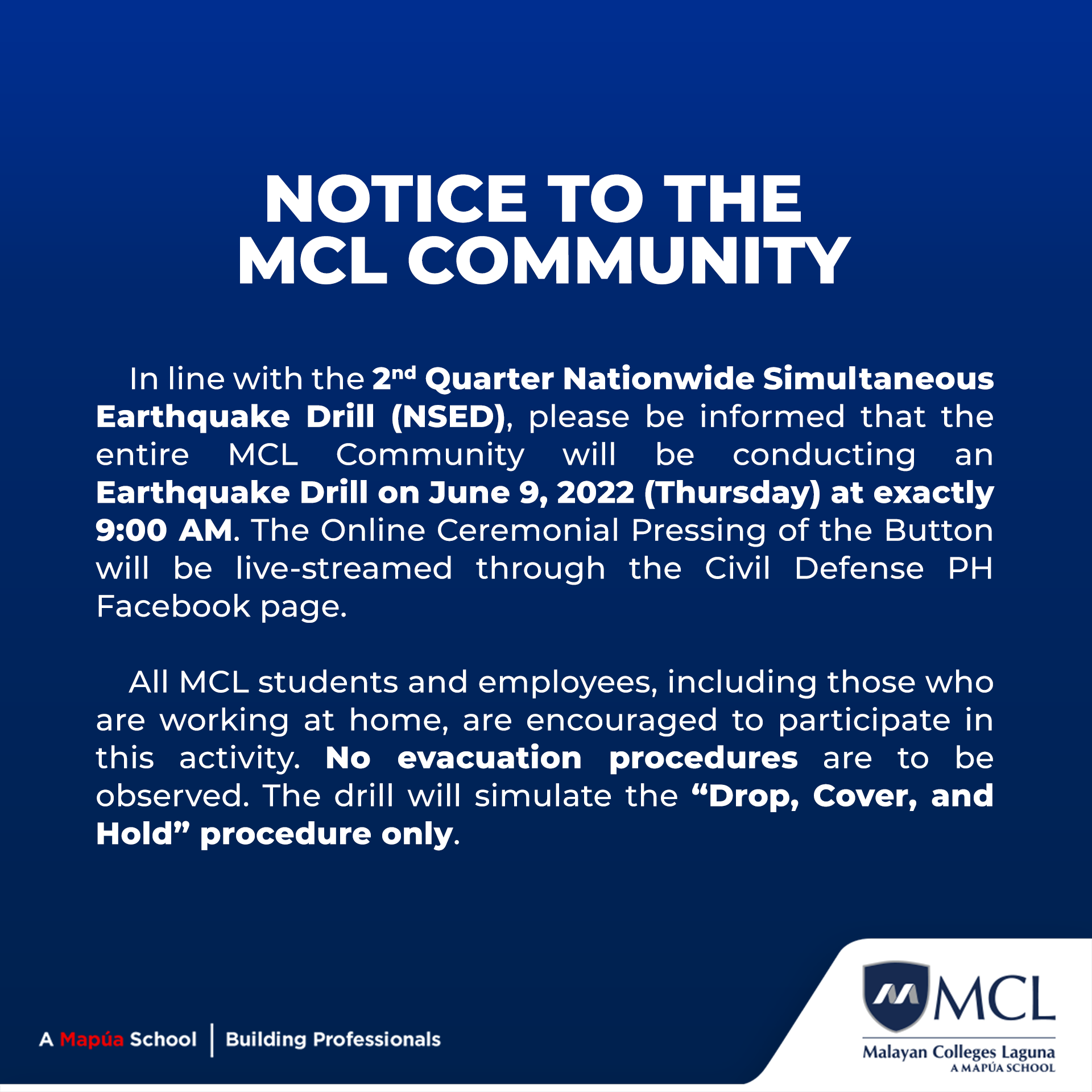 notice-on-2nd-quarter-nationwide-simultaneous-earthquake-drill