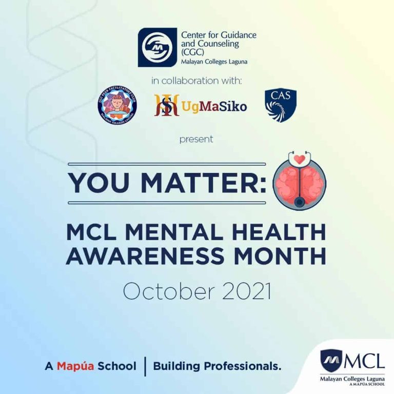 You Matter: MCL-CGC Mental Health Awareness Month.
