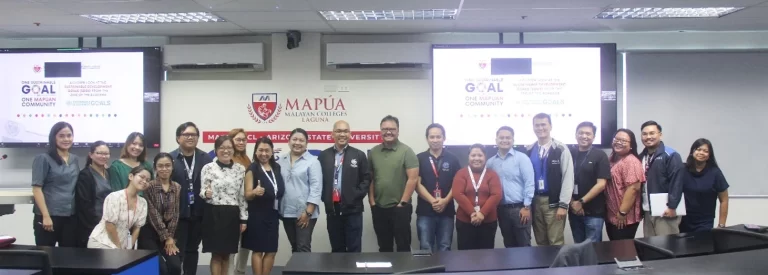 Championing Sustainability in Mapúa MCL: CSCE Organizes Forum on the Sustainable Development Goals (SDGs).