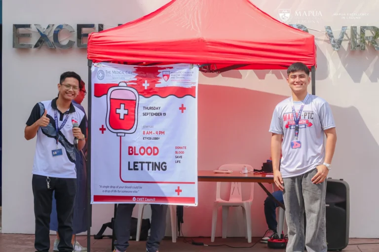 Mapúa MCL hosts successful Blood Donation Drive in partnership with Medical City South Luzon and Mapúa-PTC CMET.
