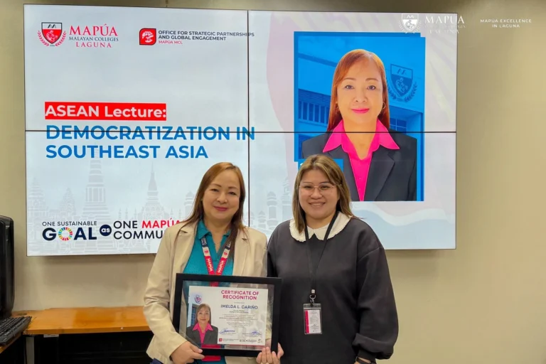 The Path to Democracy: Ma'am Imelda Cariño Explores Democratization in Southeast Asia in ASEAN Lecture on SDG 16.