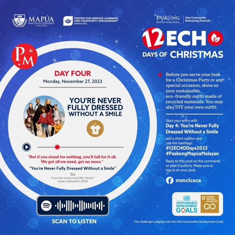 SDG 12 - 12 ECHO Days of Christmas.