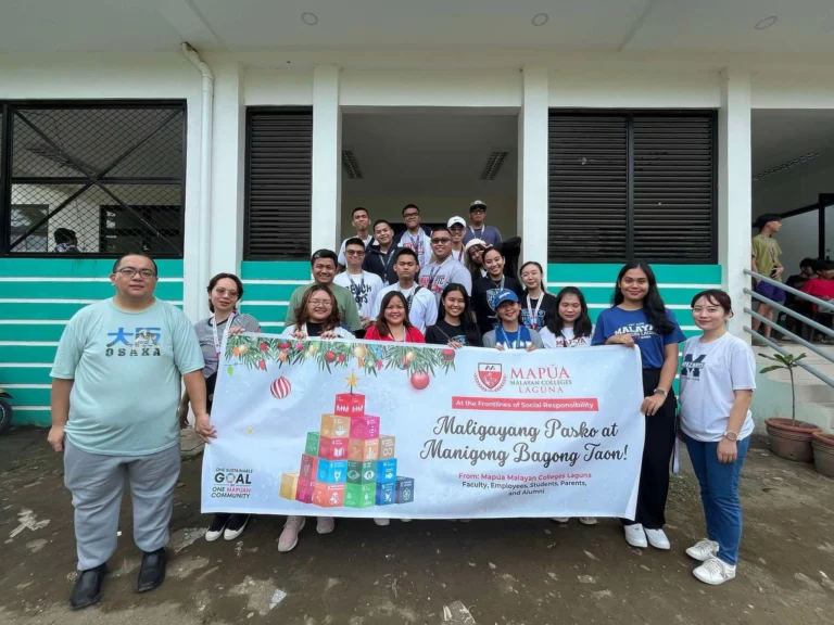 Mapúa MCL Volunteers Bring Holiday Cheer to Pansipit, Agoncillo, Batangas Evacuation Site.