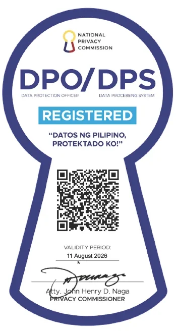 DPO Seal of Registration