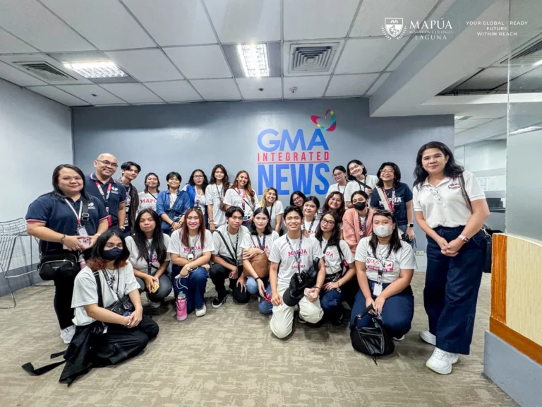 B.A. Communication students participate in Media Tour at GMA 7.