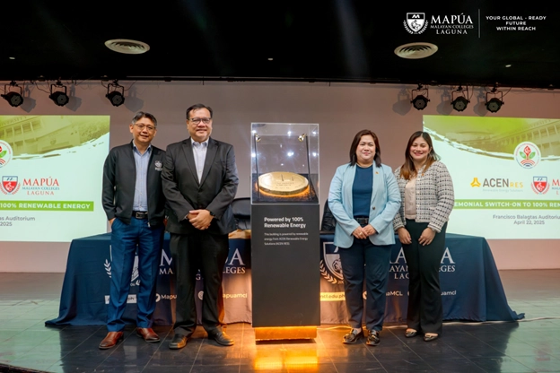 Mapúa Malayan Colleges Laguna powers up with 100% Renewable Energy through ACEN RES partnership.