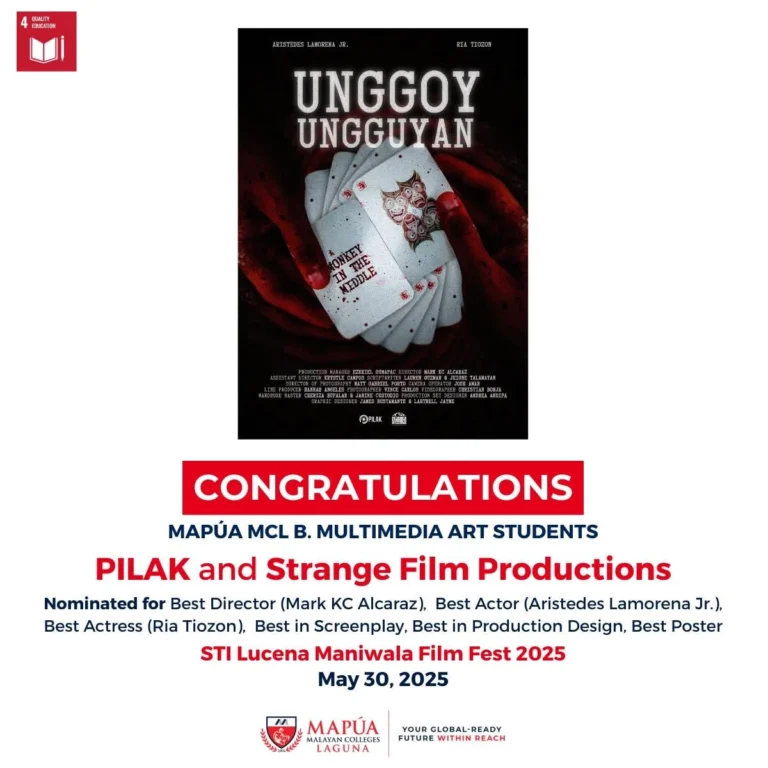 PILAK and Strange Film Productions win Best Short Film at the STI Lucena Maniwala Film Fest 2025.