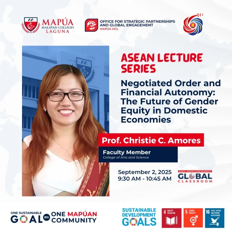 ASEAN Lecture Series explores History Gender Equity and Disinformation.