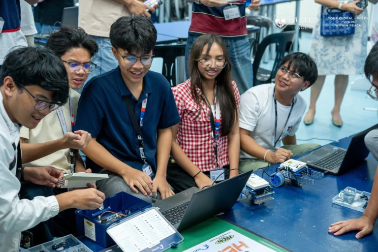 Mapua MCLs Senior High School Students Explore Robotics in Mission RoboCourier – A Logistics Challenge using Matrix MA300.