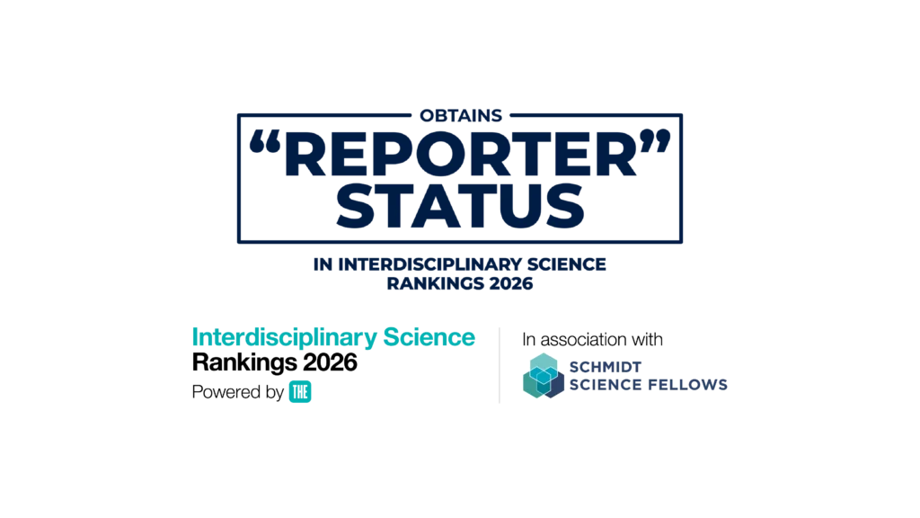 Achievements and Accreditations - THE WUR 2026 ISR.
