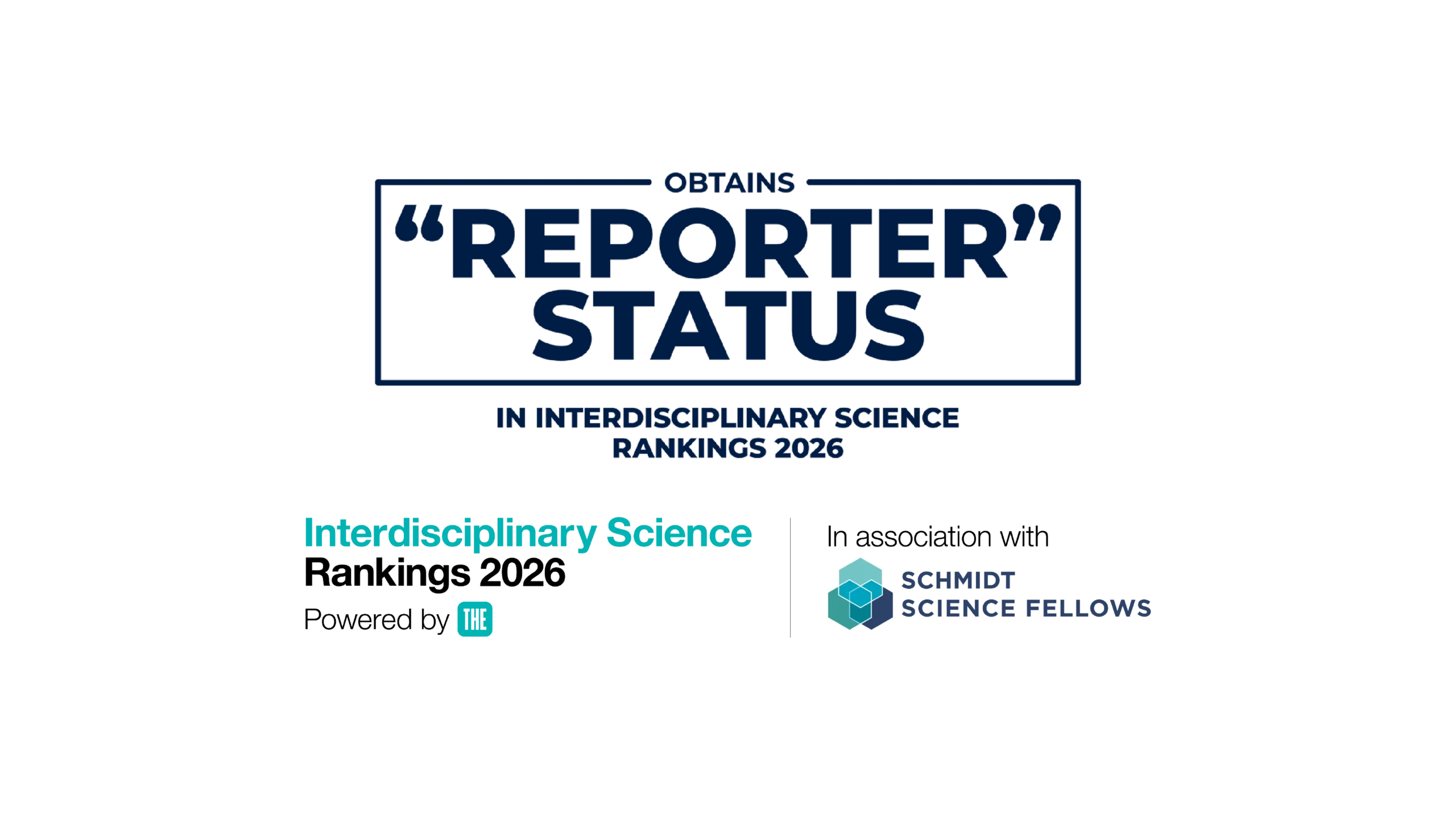 Achievements and Accreditations - THE WUR 2026 ISR.