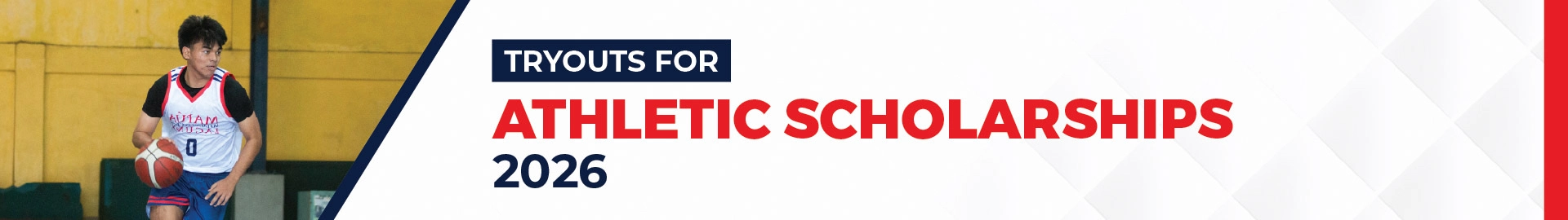 Athletic Scholarships 2026 Schedule Banner.