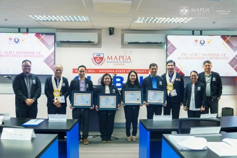 PTC-ACBET awards Mapúa MCL four-year accreditation for BS CHE BS CPE BS ECE and BS ME.
