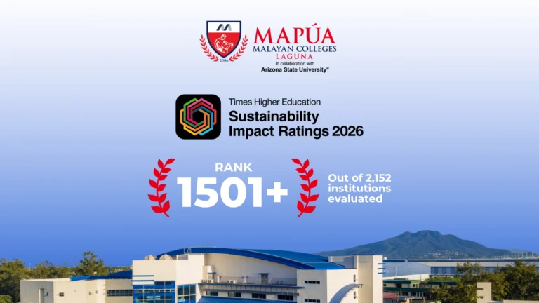 Mapúa MCL Ranks in the THE Impact Rankings 2026.
