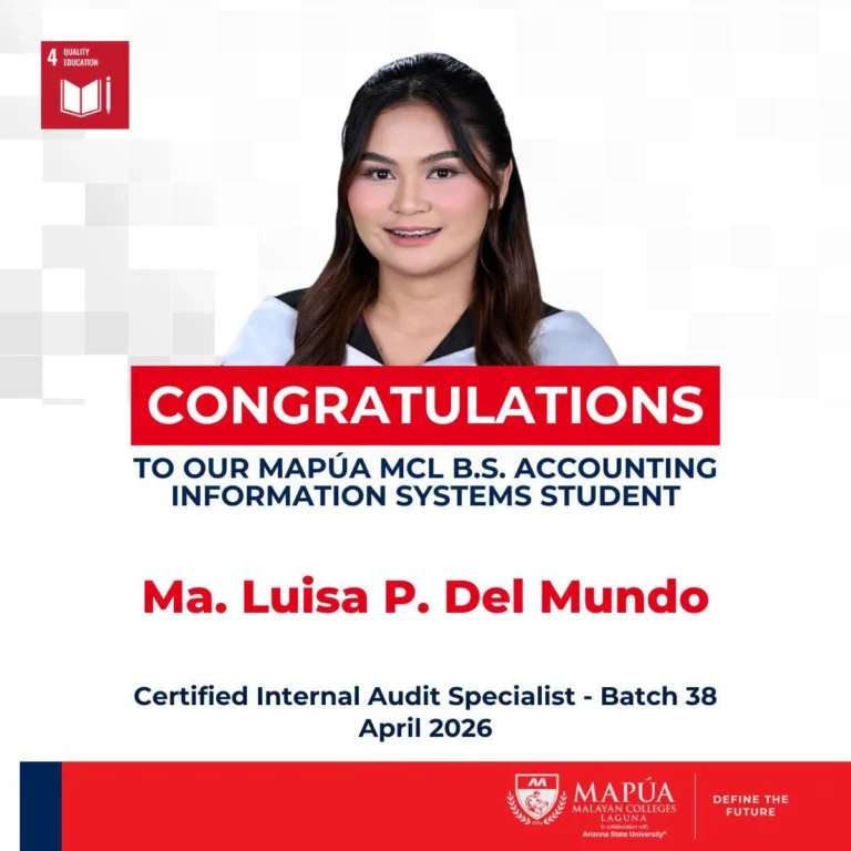 B.S. AIS Student passes 2026 Certified Internal Audit Specialist examination.