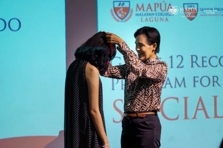 Grade 12 Students celebrated during Special Awards Recognition.