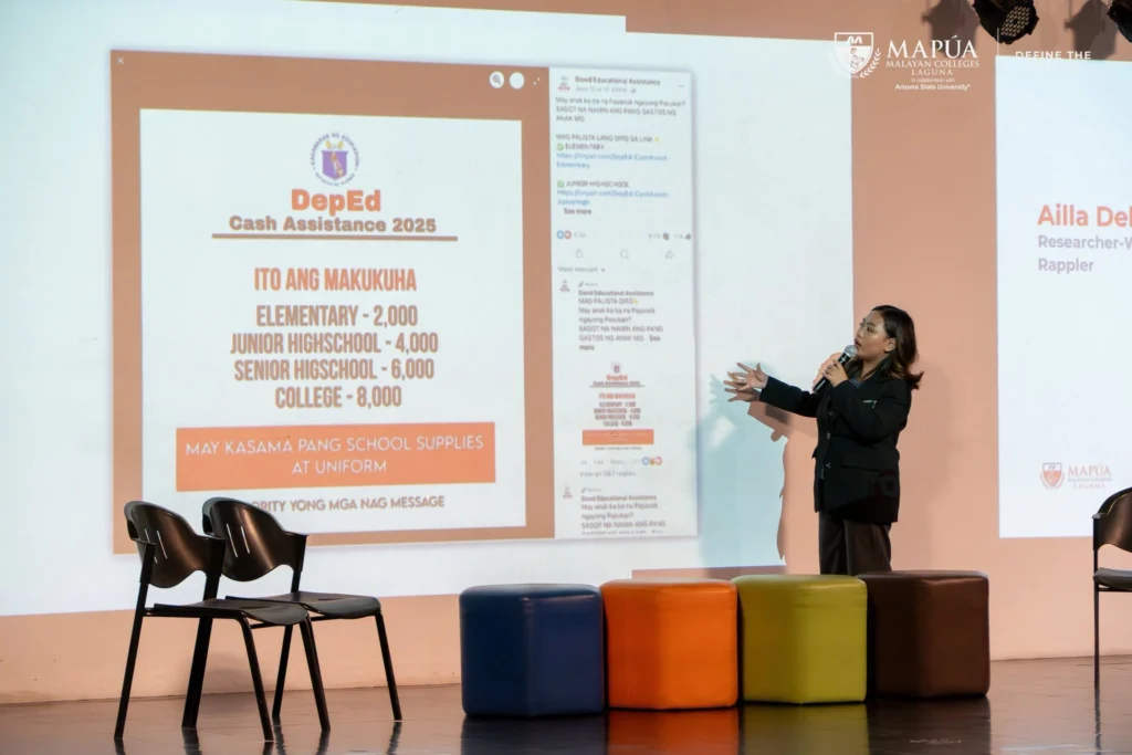 Mapúa MCLs College of Arts and Science hosts the TsekMuna Symposium.