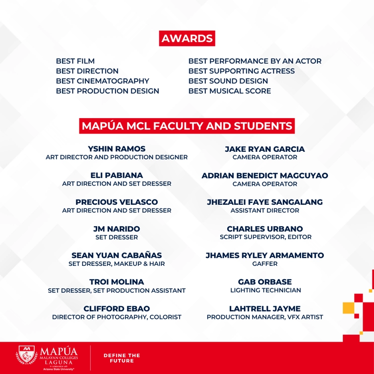 Mapúa MCL BMMA Students and Faculty Triumph at the 8th Sine Omni Festival.